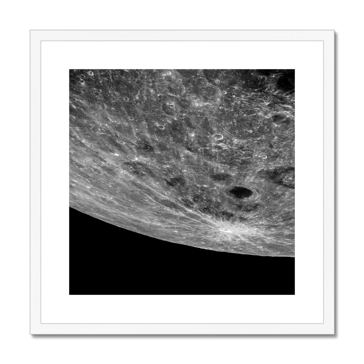 Lunar Impact Framed & Mounted Print