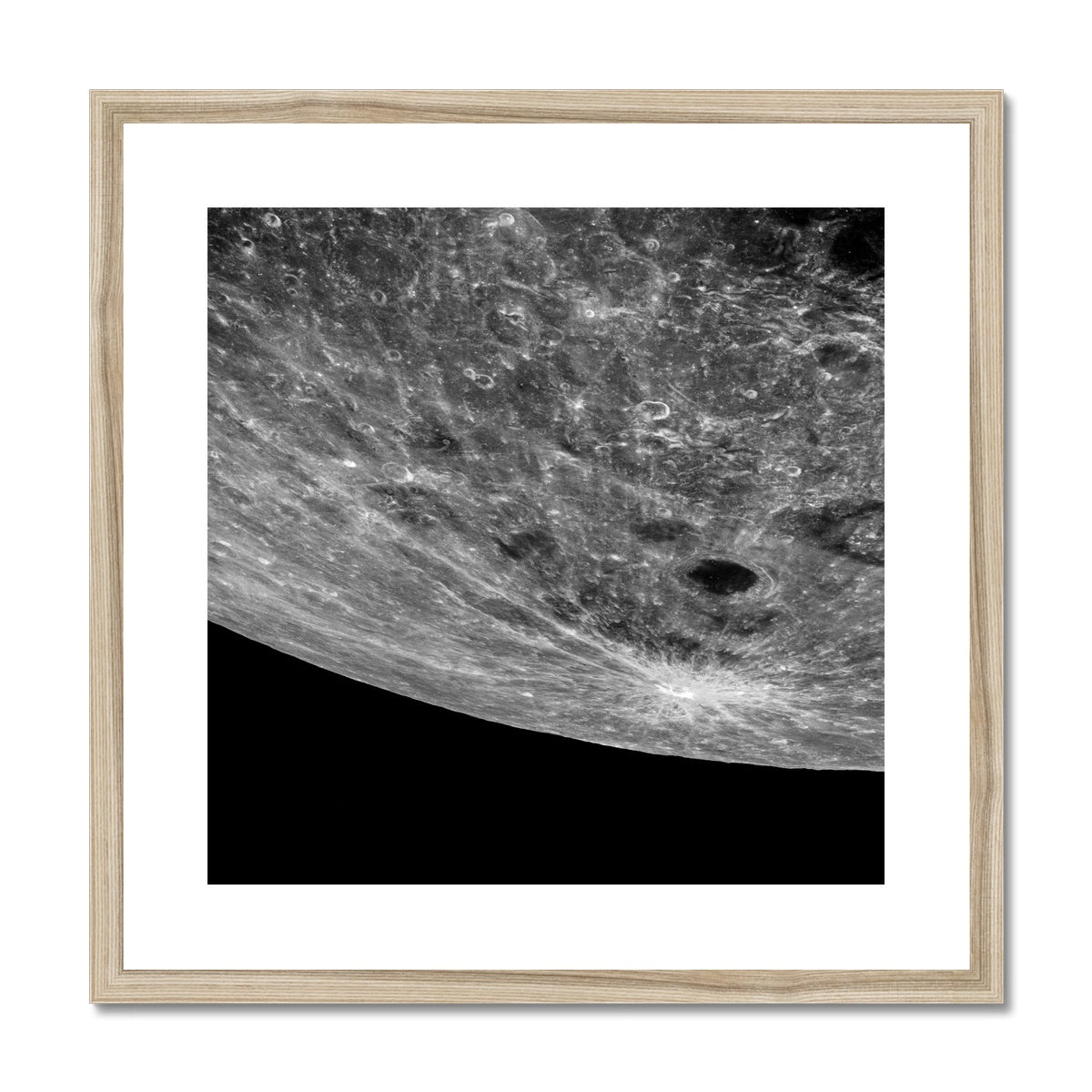 Lunar Impact Framed & Mounted Print