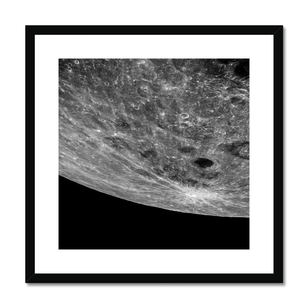 Lunar Impact Framed & Mounted Print